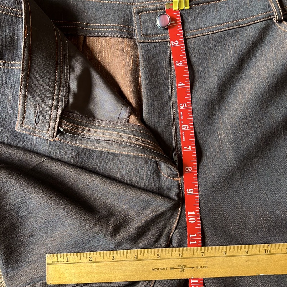 Chocolate Brown Denim Pant - Picture 4 of 12